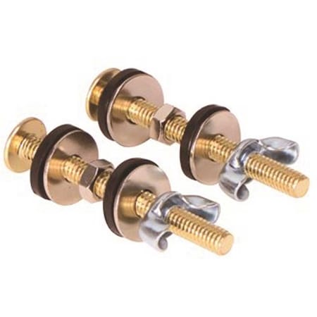 Proplus 5/16 x 3 Solid Brass Close Coupled Bolt Combination 192266
